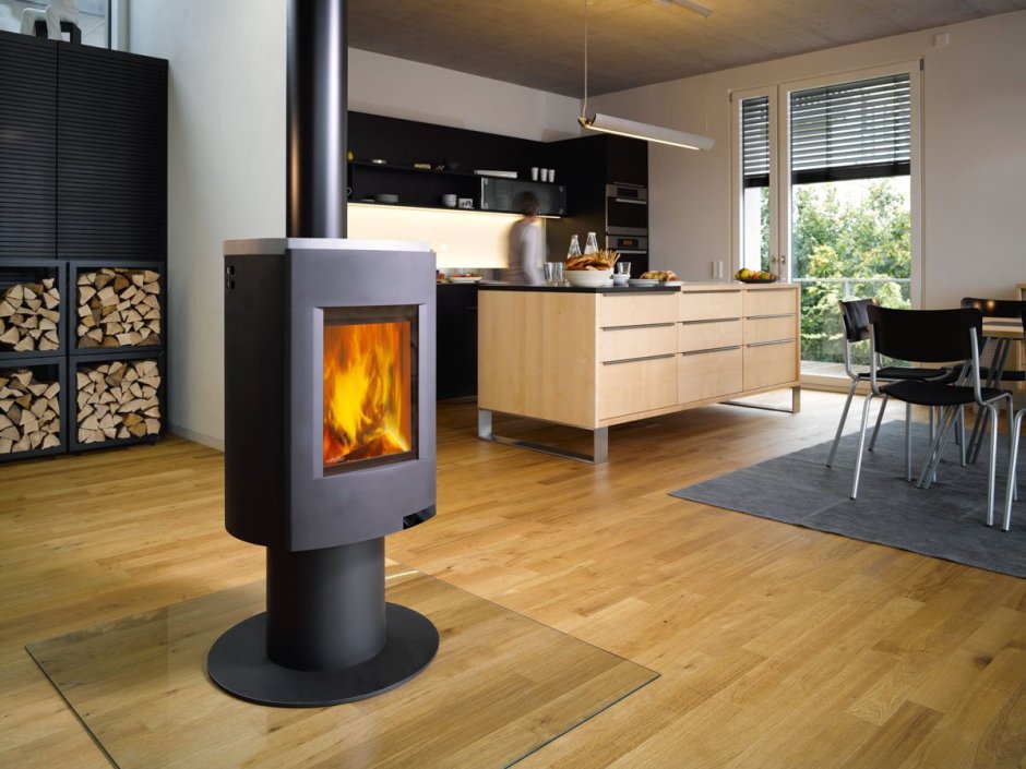 Дровяная печь-камин MCZ scenario vivo 90 Wood