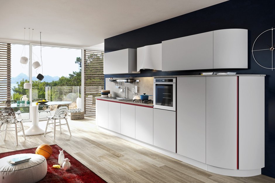 Итальянские кухни в современном стиле