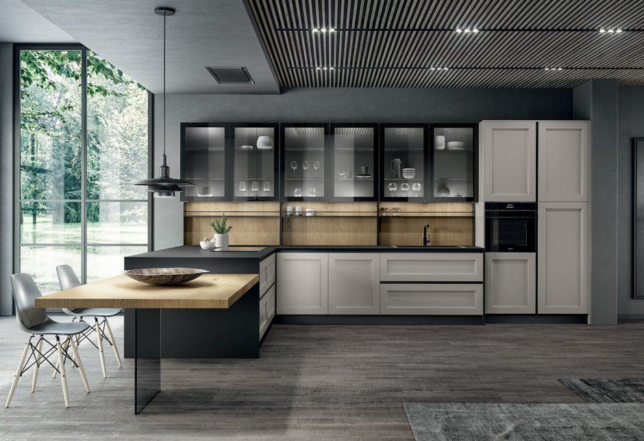 Кухни Scavolini фасад дерево