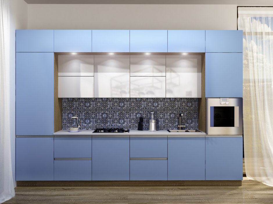 Кухонный гарнитур без ручек