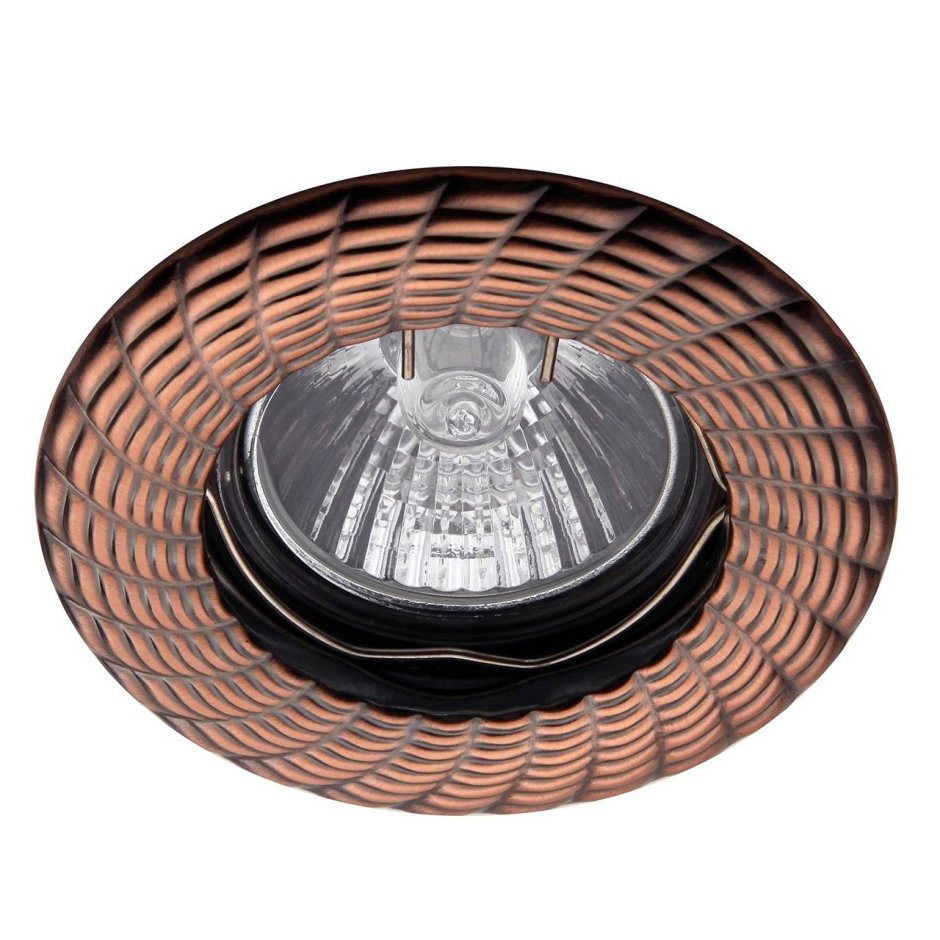 Врезной светильник цвет коричневый