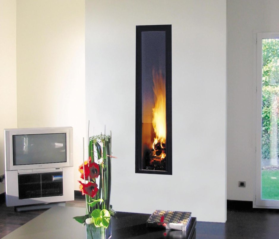 Вертикальный камин электрический