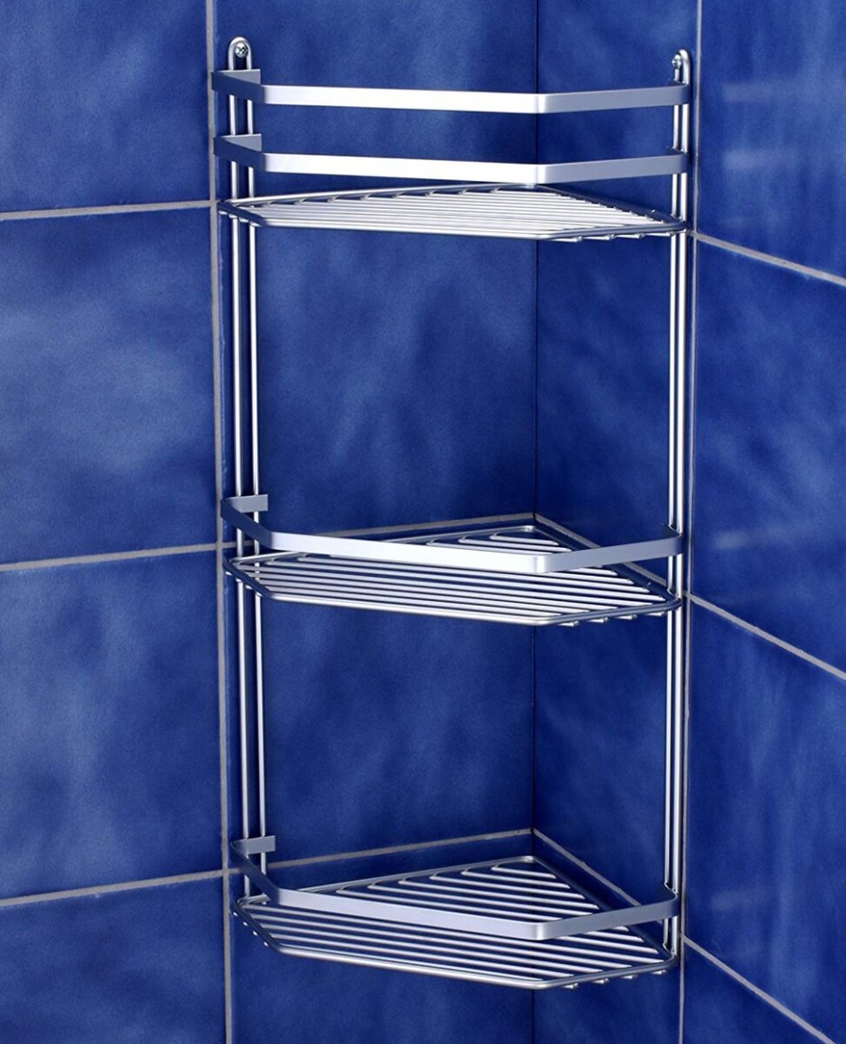 Металлические полки для ванной