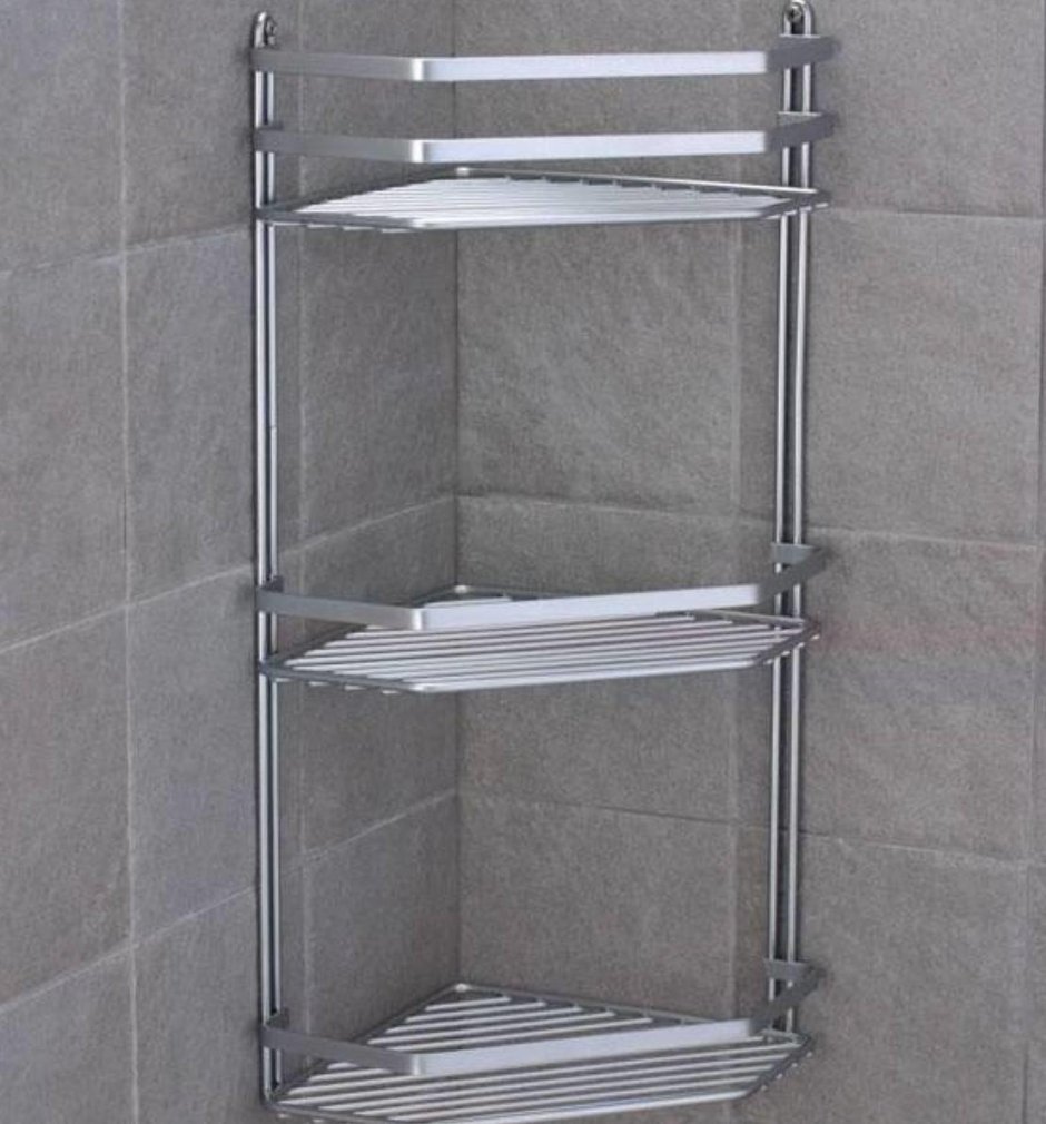 Металлические полочки для ванной