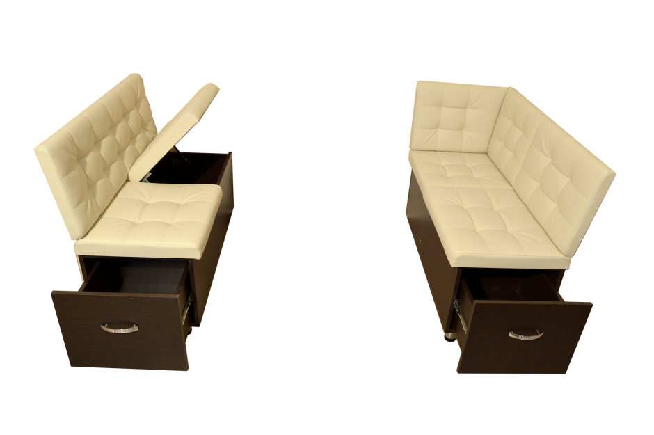 Кухонный диван с выдвижными ящиками