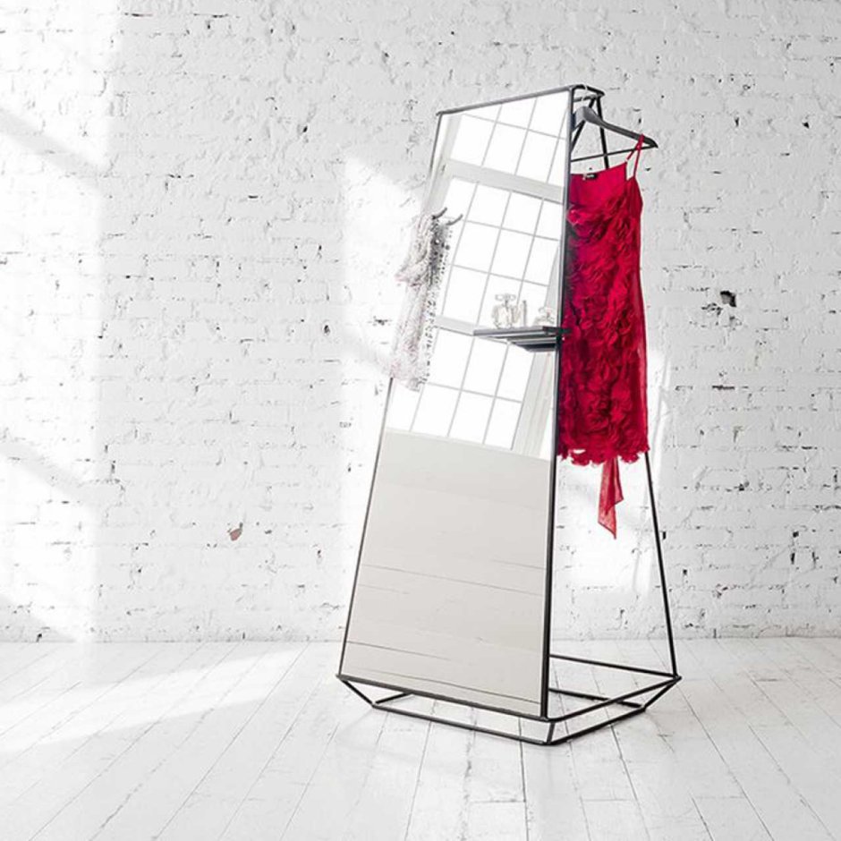 Вешало напольное с зеркалом