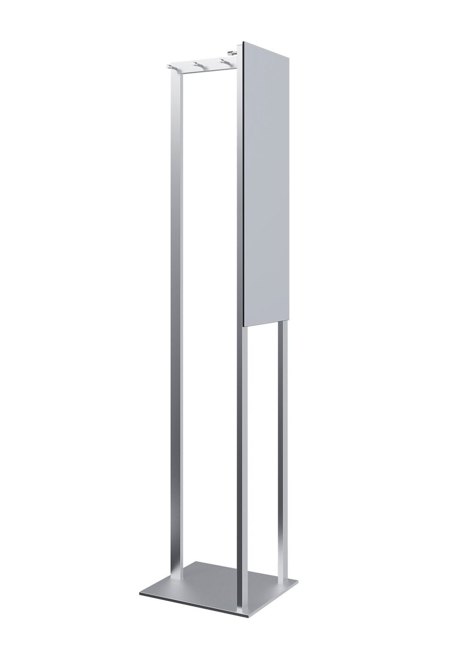 Вешалка напольная Капричо-5 зеркало в пол, металл