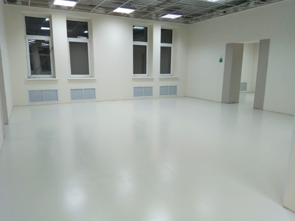 Матовый наливной пол, ral7074