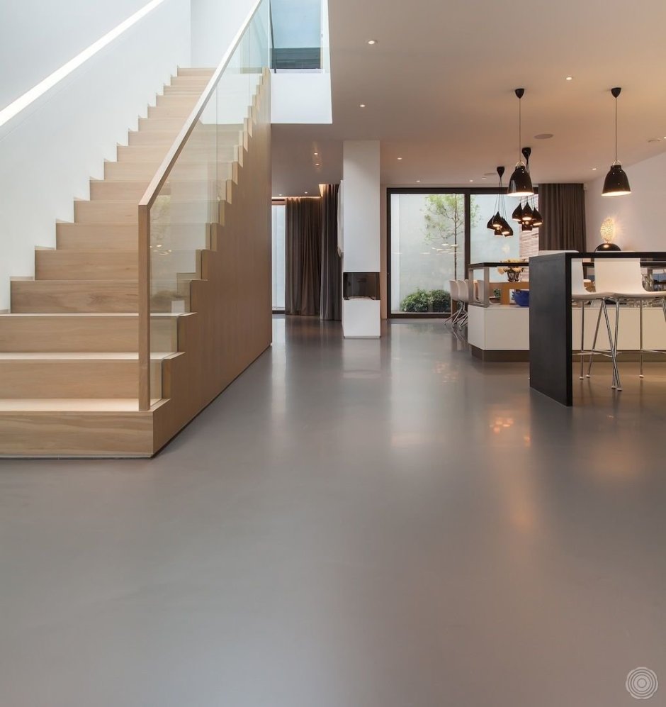 Наливной пол в интерьере