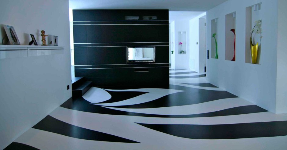 Белый наливной пол