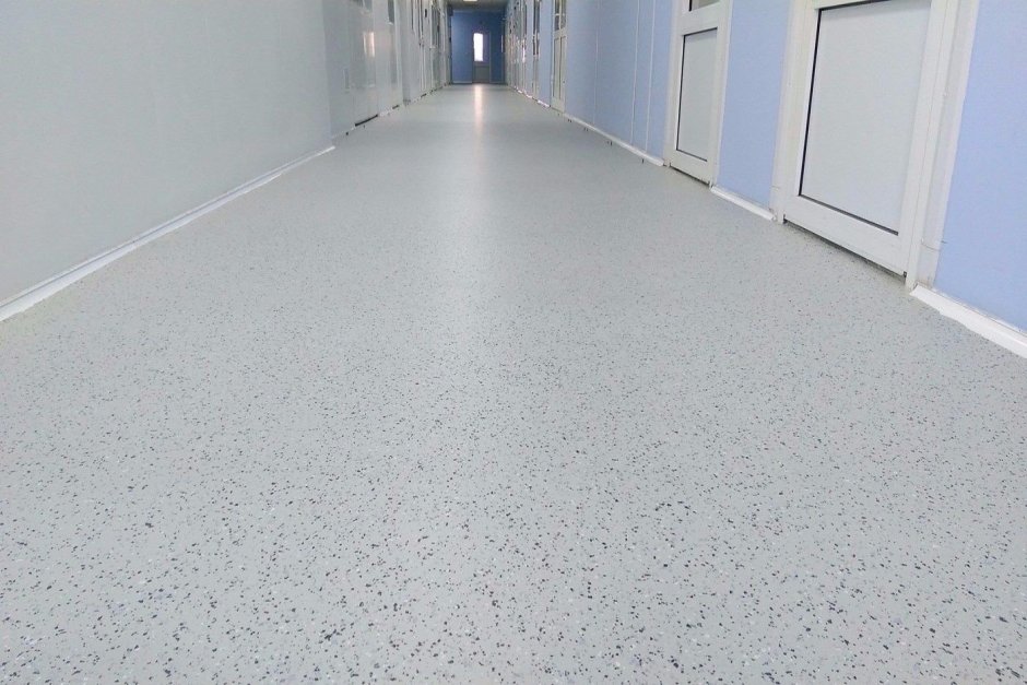 Наливной пол ral7038 с флоками