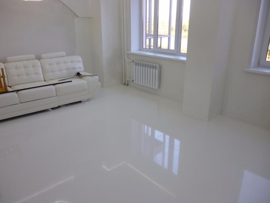 Глянцевый наливной пол