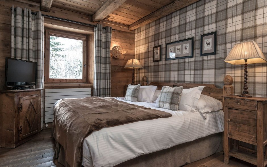 Спальня в стиле Кантри и Шале