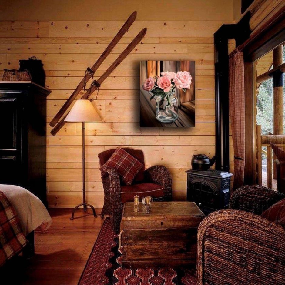 Дизайн комнаты в деревенском доме
