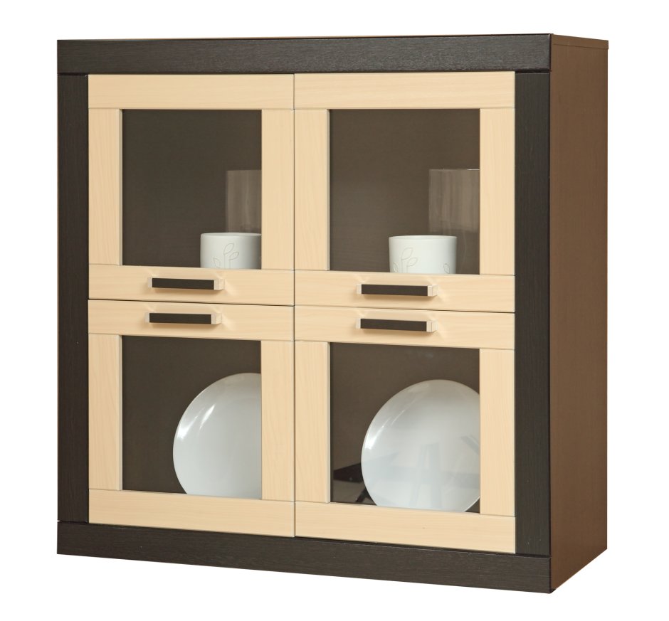 Навесные шкафы со стеклом