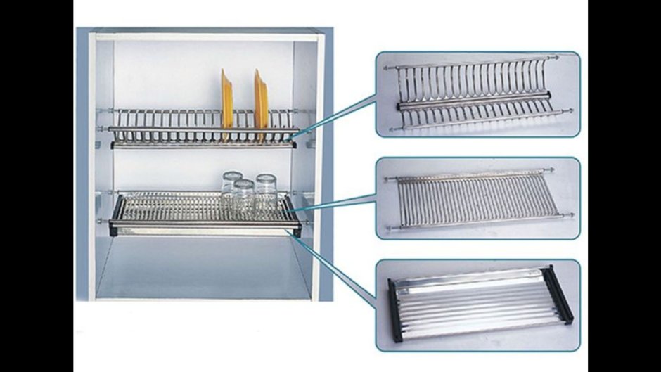 Посудосушитель 2-х уровневый нержав. Сталь 600мм. Le 600