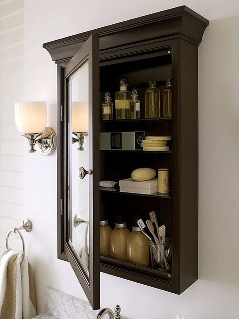 Шкафчик настенный с зеркалом