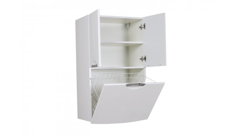 Шкаф навесной Аква Родос Глория 60 с корзиной