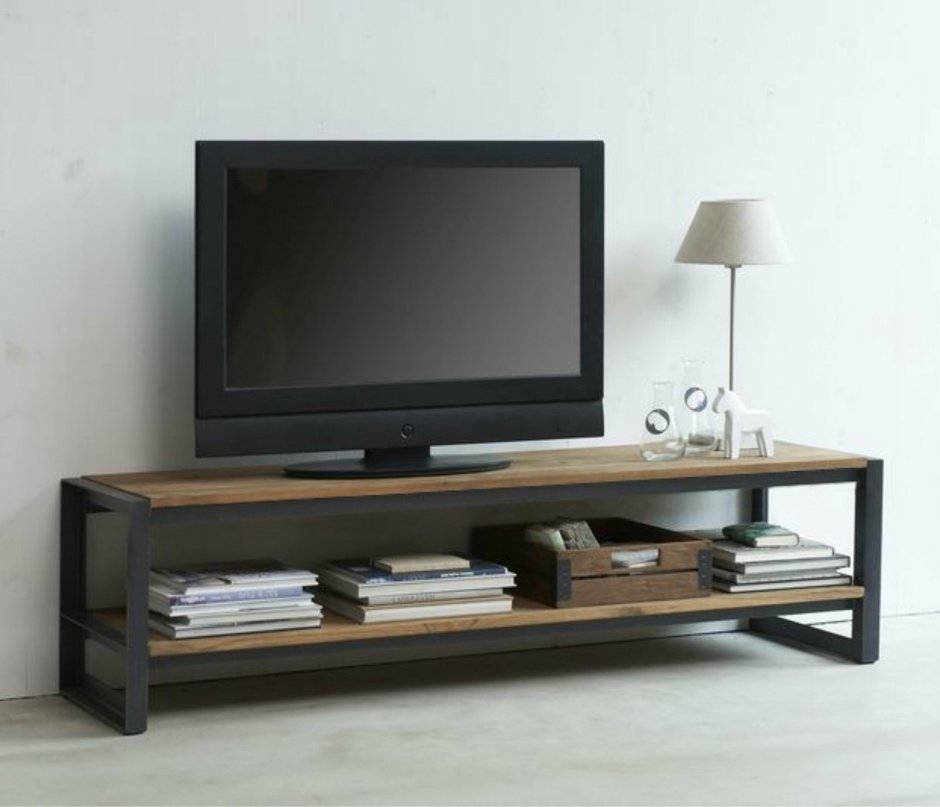 Тумба ТВ металл дерево лофт