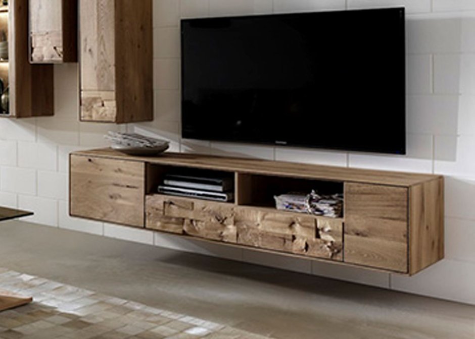 Тумба под ТВ из дуба лофт