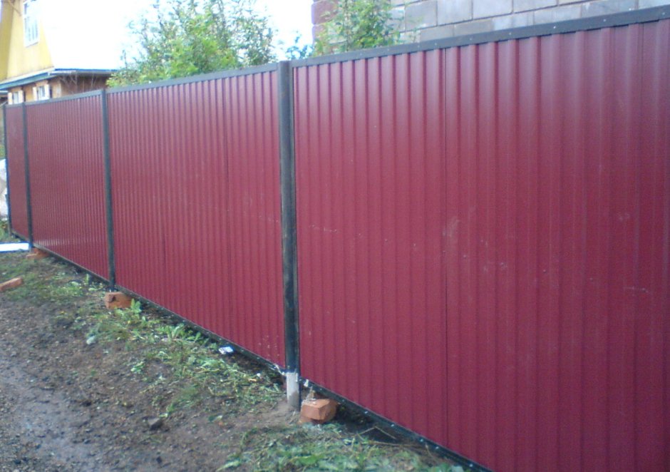 Забор из профлиста