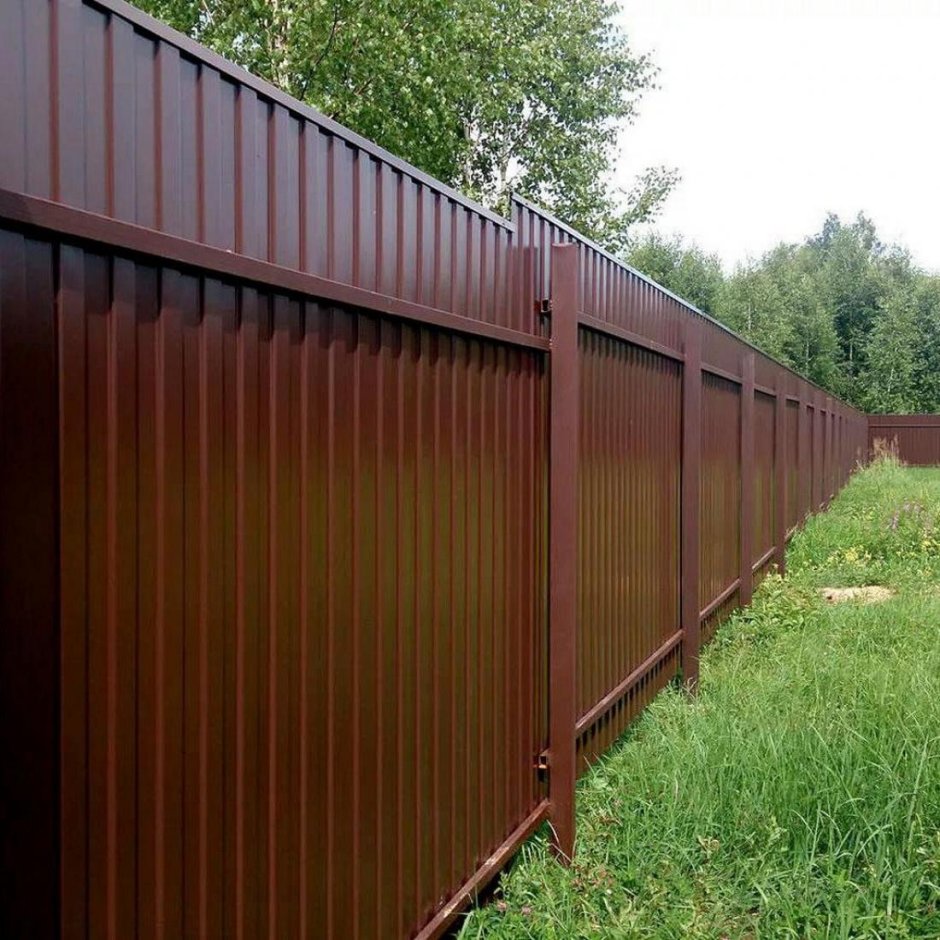 Забор из профлиста с44