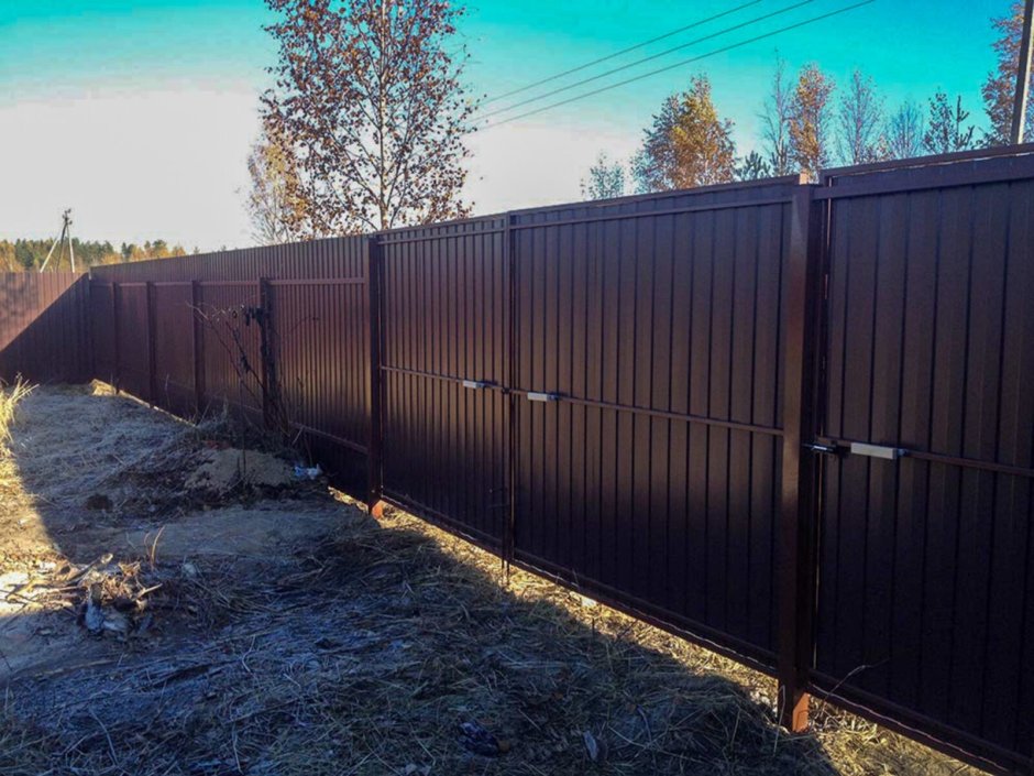 Забор из профлиста