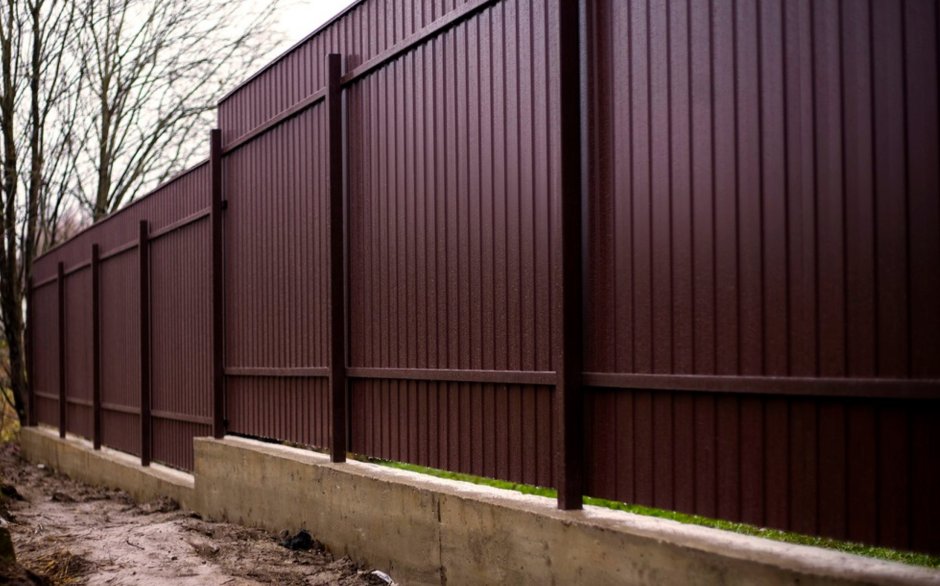 Забор из профлиста