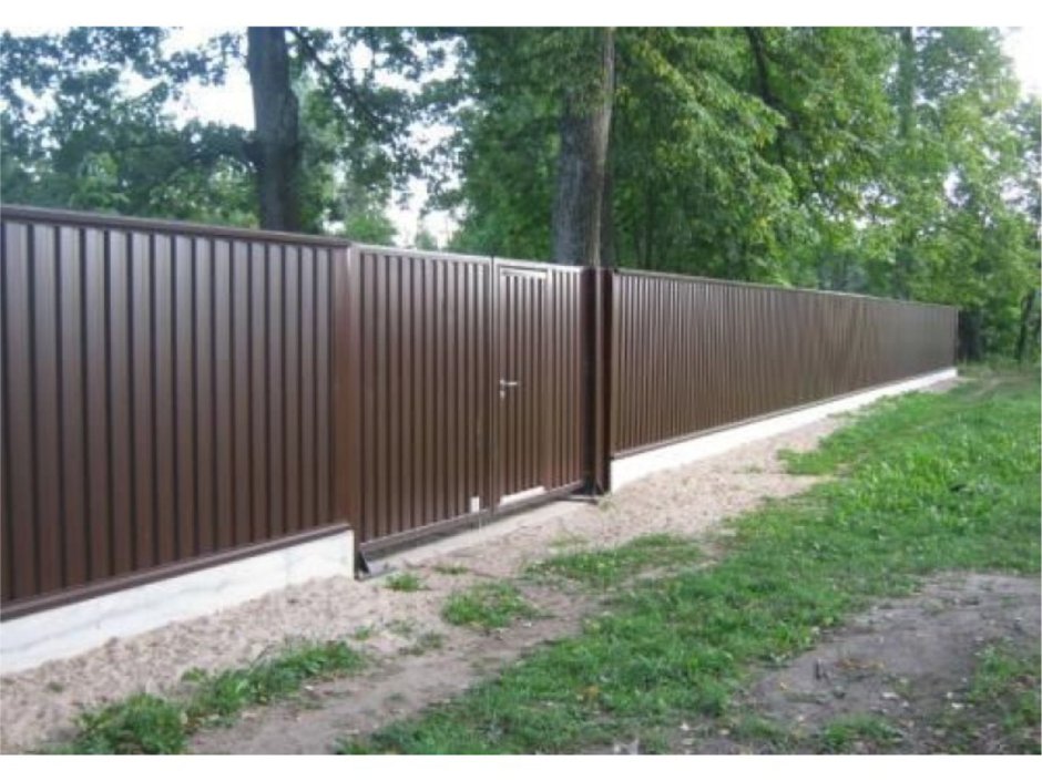 Забор из профиля