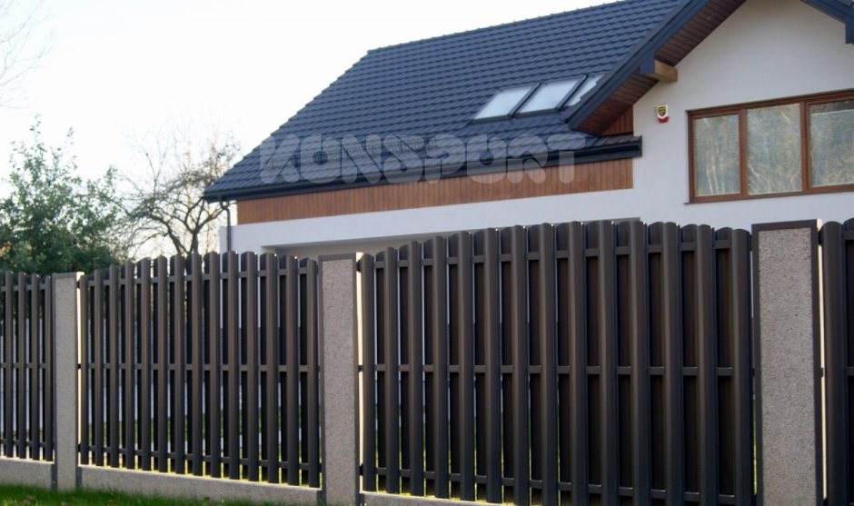 Евроштакетник RAL 7016