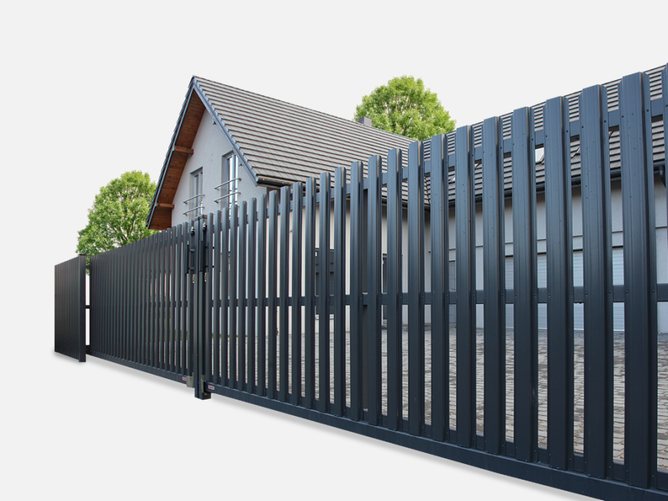 Вертикальный металлический штакетник