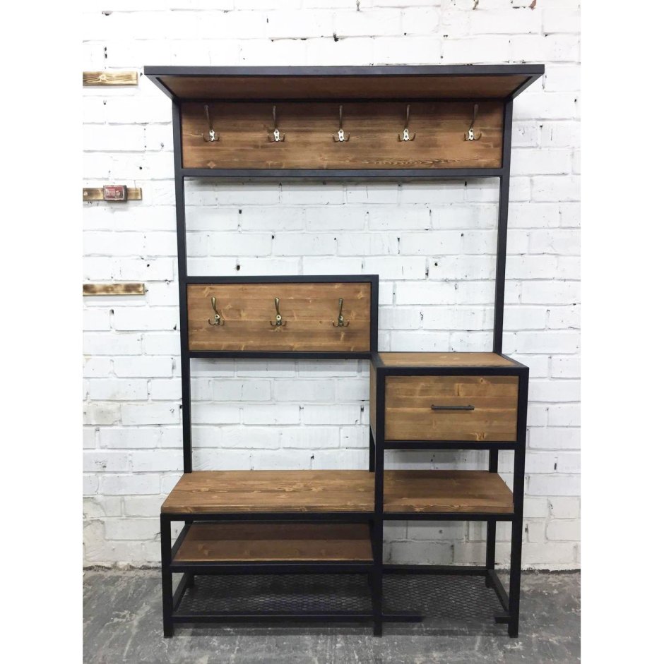 Полка лофт массив дуба l0284