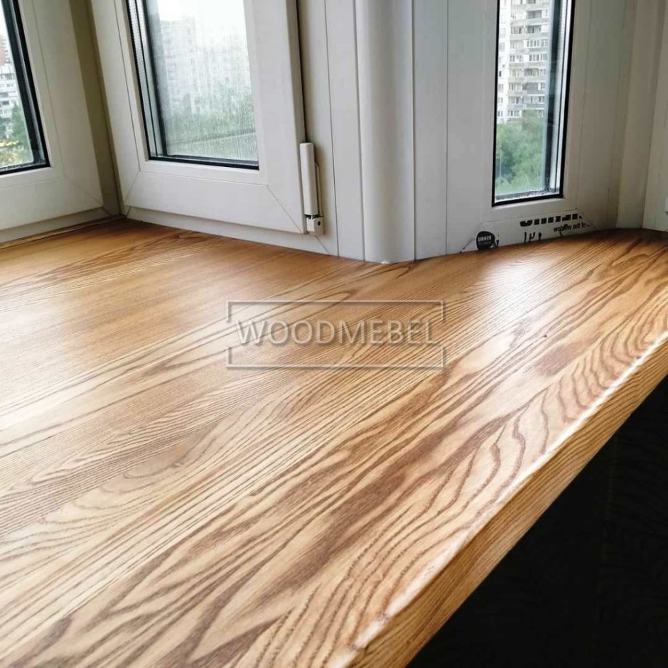 Ясень цельноламельный подоконник