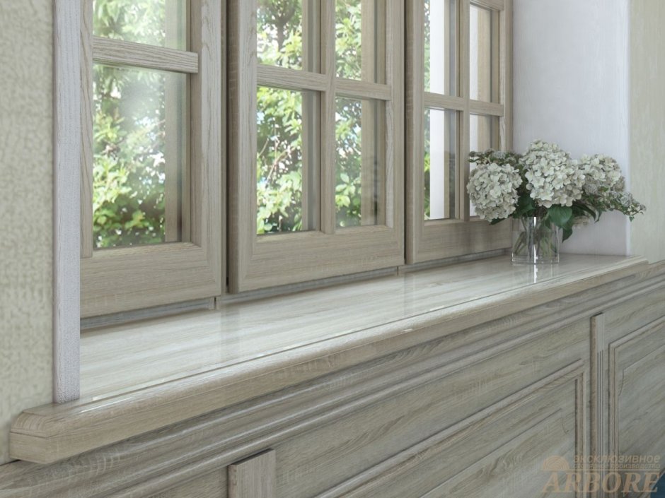 VEKA подоконник дуб