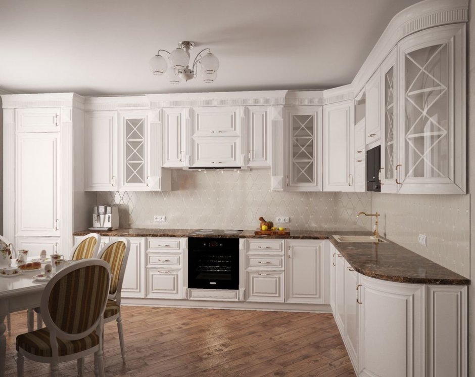 Кухня Неоклассика белая