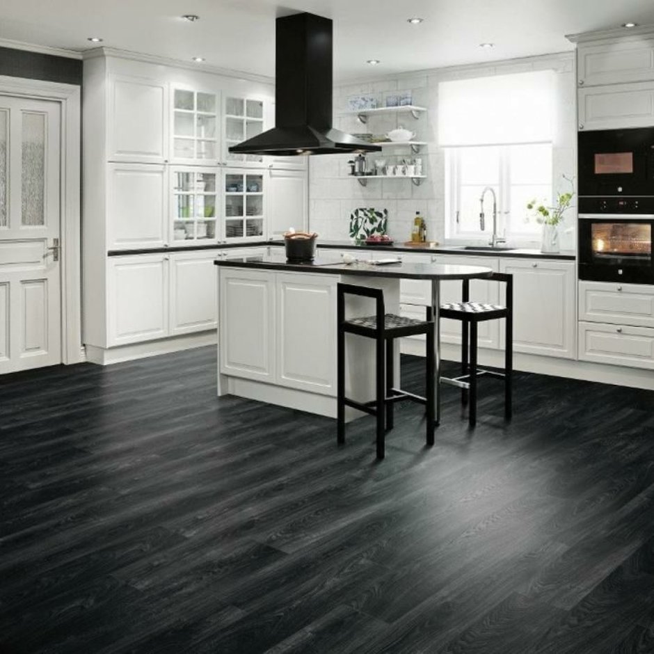 Черный линолеум IVC Texmark Ardeche 897