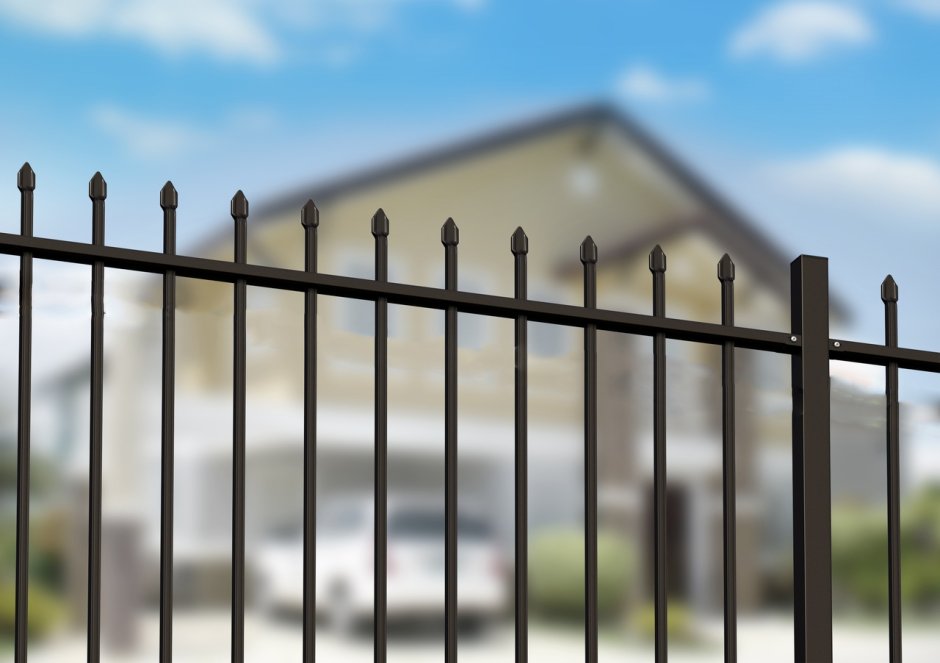 Сварной забор из профильной трубы 2500х2500 направляющие 40х20