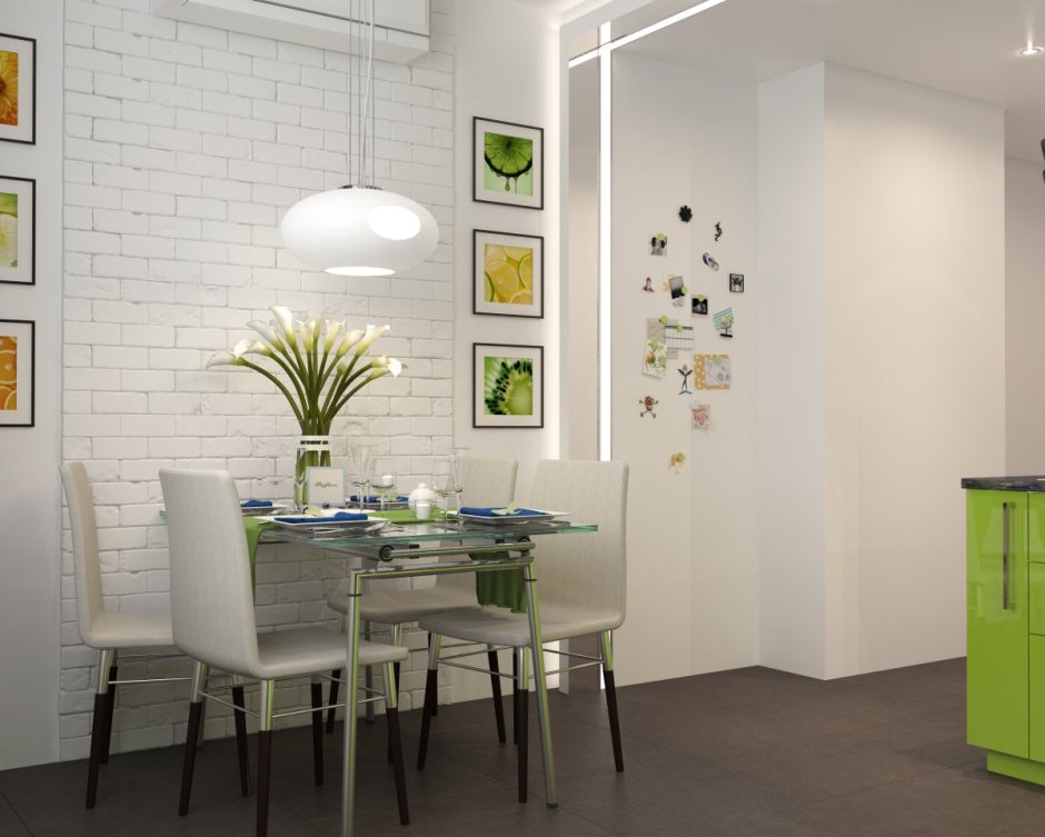 Стены на кухне