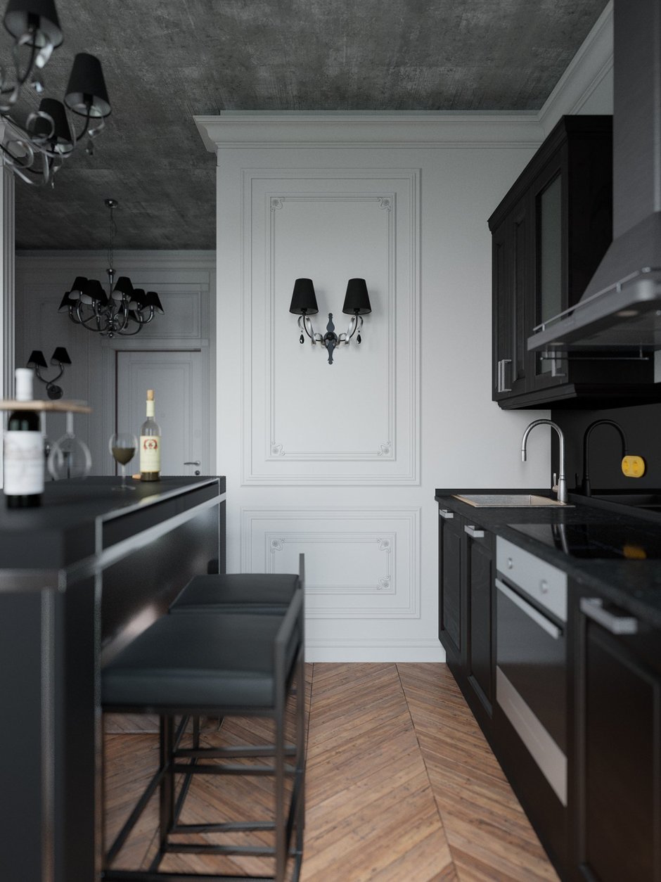 Черная кухня Неоклассика