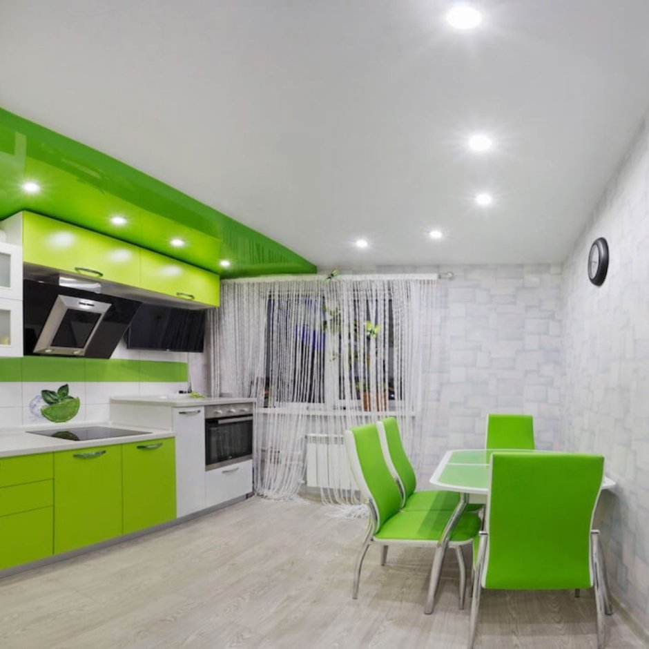 Салатовый потолок