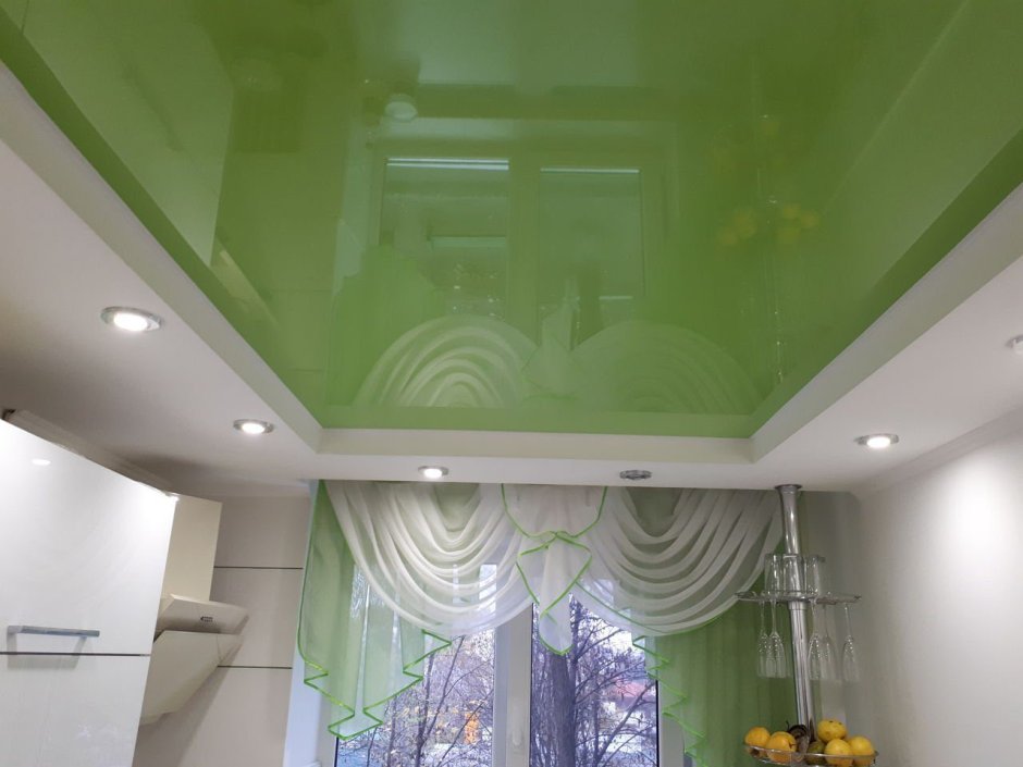 Двухуровневый потолок квадратный