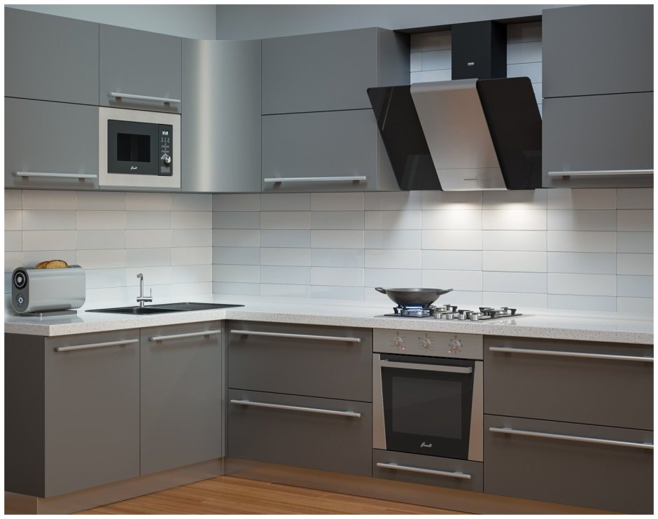 Krona Talli 900 inox/Black Glass 3p