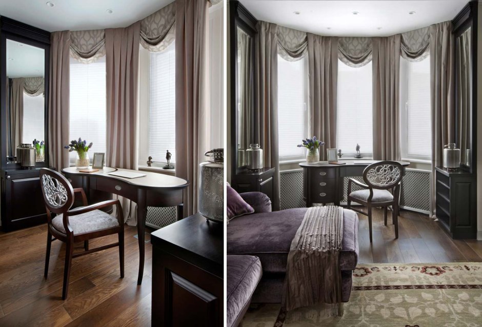 Эркер в столовой в стиле ар деко