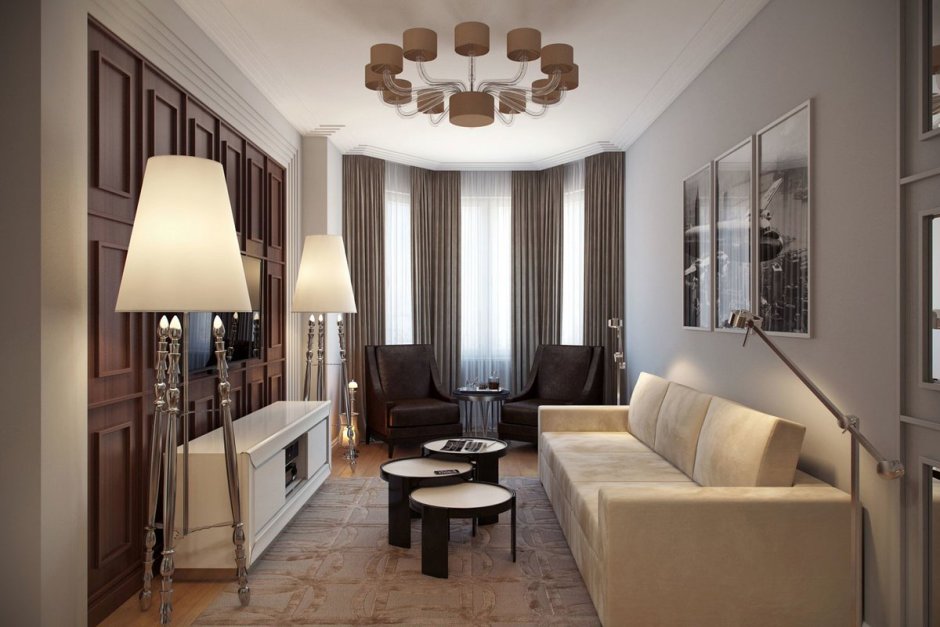 Интерьеры маленьких гостиных