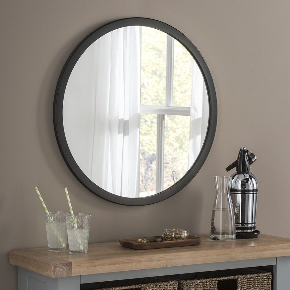 Зеркало "circle Matte Black"