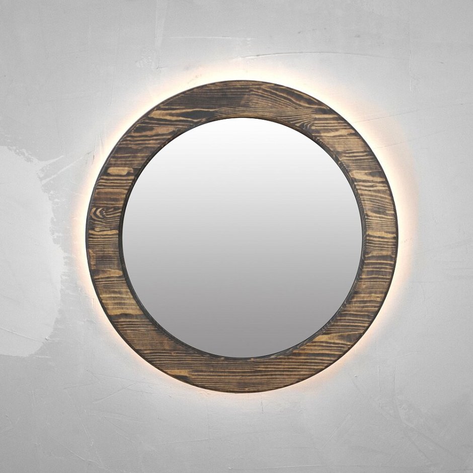 Зеркало roundled_40_палисандр