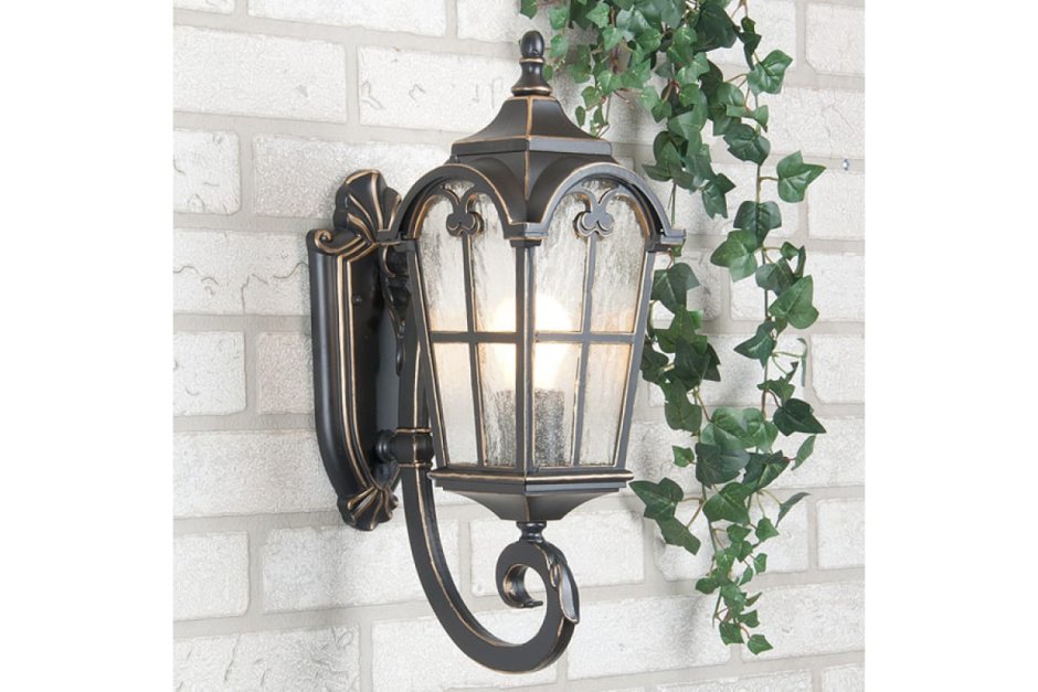 Светильник уличный es Mira u черное золото