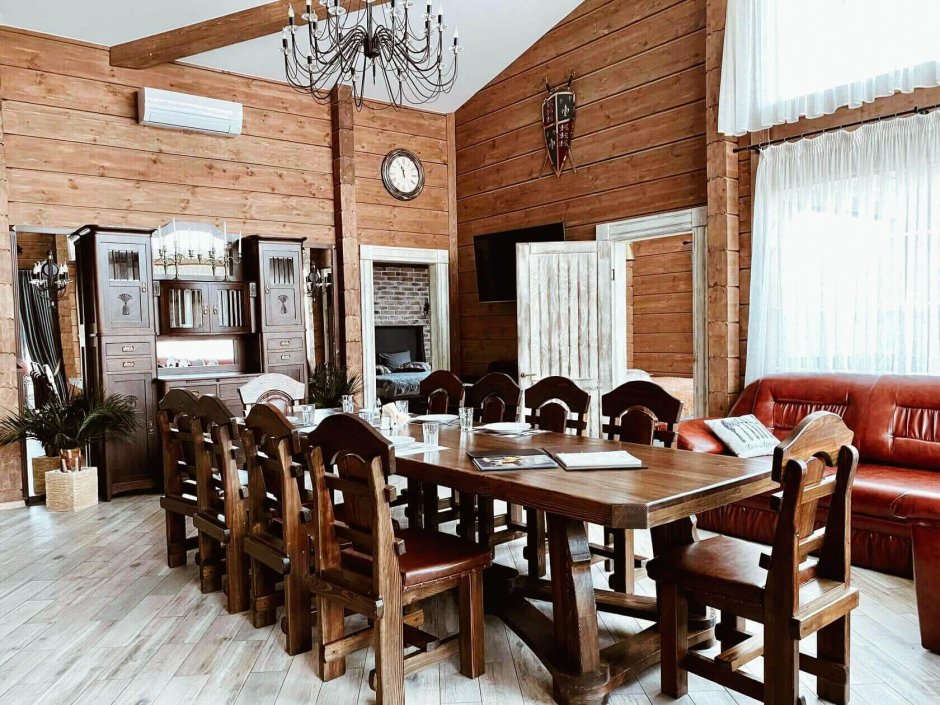 Русская баня видная усадьба