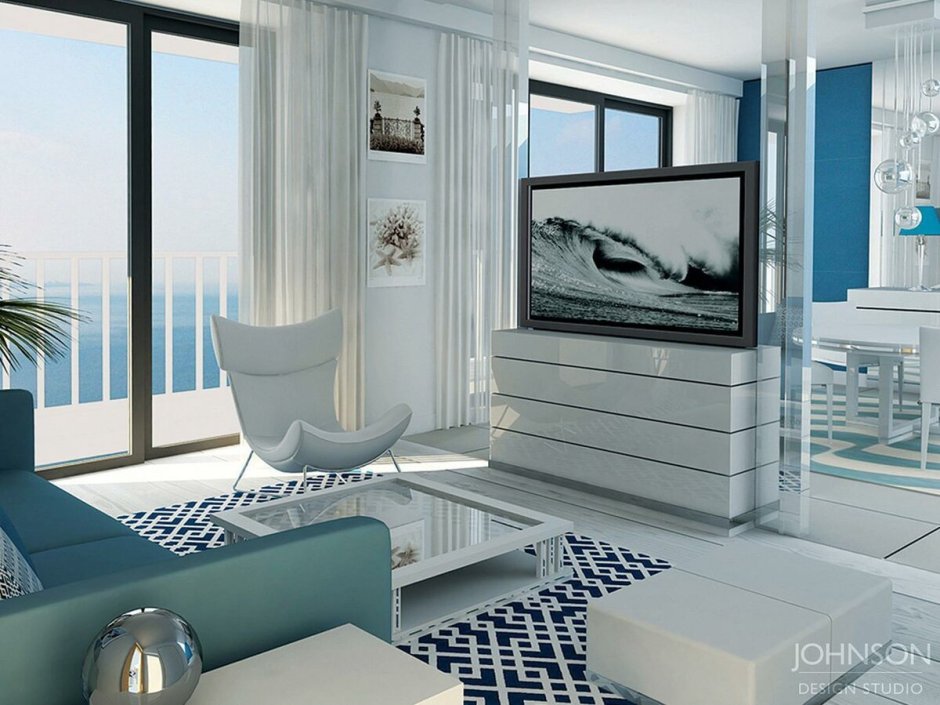 Квартира в морском стиле