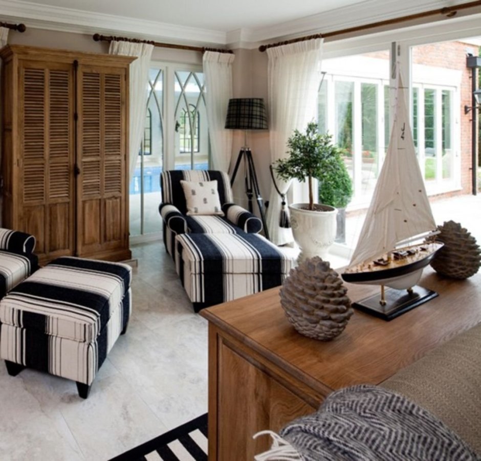 Корабельный стиль в интерьере